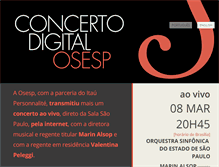 Tablet Screenshot of concertodigital.osesp.art.br